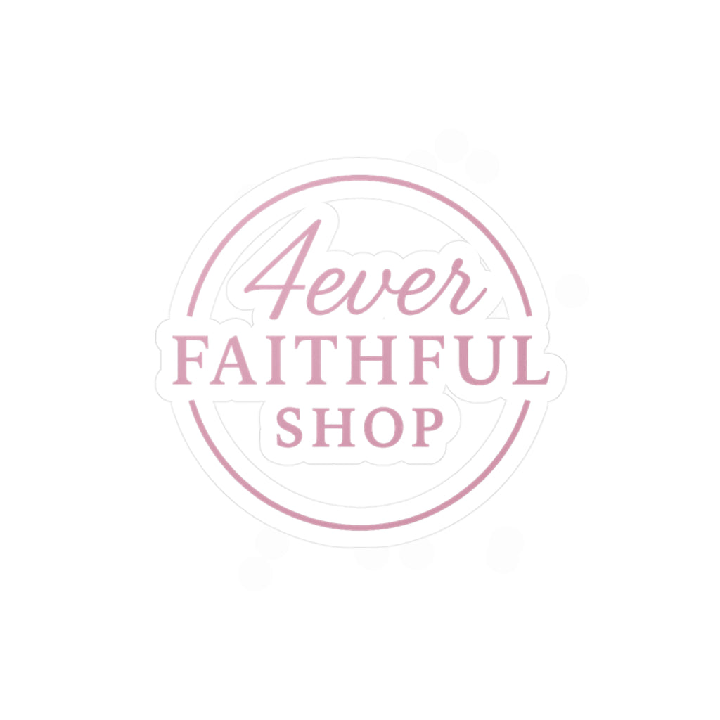 Pink Circle; 4ever Faithful Shop Brand sticker