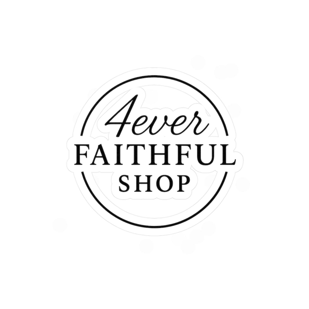 Black Circle; 4ever Faithful Shop Brand sticker