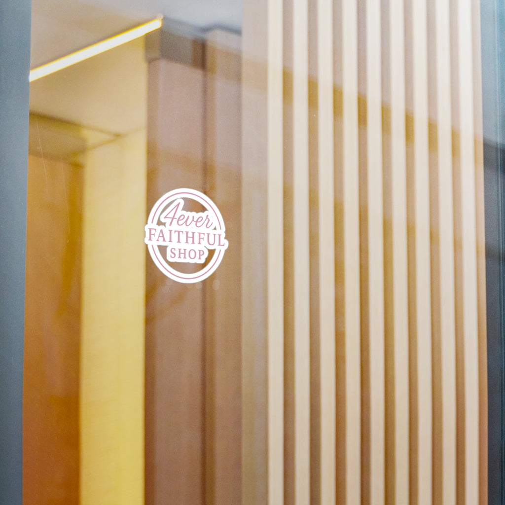 Pink Circle; 4ever Faithful Shop Brand sticker